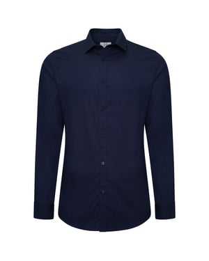 Harry Brown Theo Navy Cotton Shirt