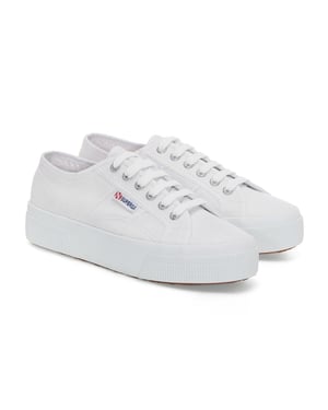 Superga Womens/Ladies 2740 Lace Up Platforms (White)
