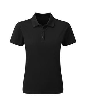 Premier Dames/Dames Duurzaam Poloshirt (Zwart)