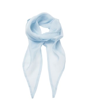 Premier Uniseks sjaal van chiffon in kleuren voor volwassenen (Lichtblauw)