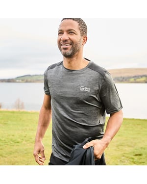 North Ridge Men's Move Lightweight and Breathable T-Shirt, Short Sleeve Baselayer Top