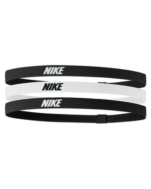 Nike 2.0 Elasticated Headband (Pack of 3) (Black/White)