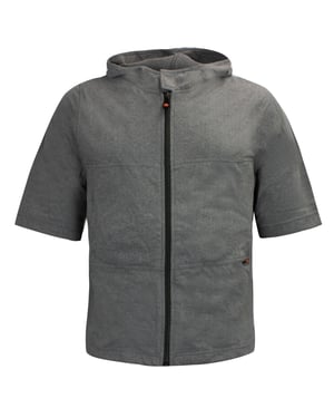 Nike Retro Zip Up Hooded T-shirt - Grå