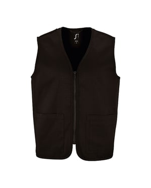 SOLS Wallace Gilet voor volwassenen (Zwart)