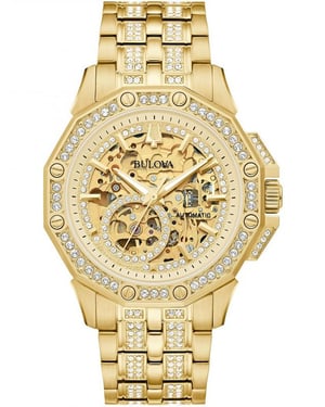 Bulova Octava Men's Gold Watch 98A292