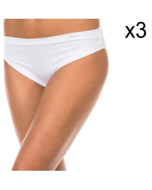 Pack-3 Slip met mid taille en binnenvoering 1031184 dames