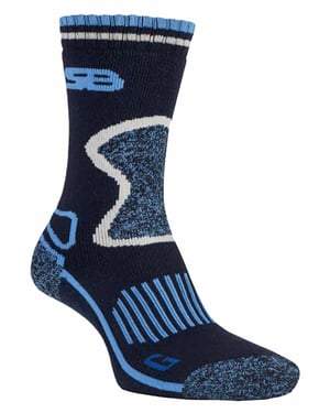 2 Pairs Ladies Cushioned Wool Blend Hiking Socks with Arch Support