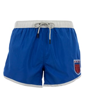 Bikkembergs Men Shorts Patch Blue