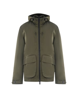 Lyle & Scott Plain Hooded Green Jacket
