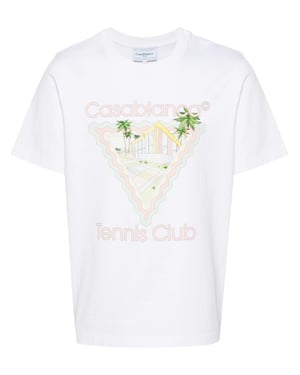 Casablanca Maison De Reve Logo Printed T-Shirt in White