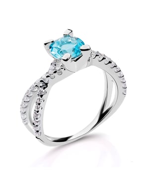Orphelia Dames 925 Sterling Zilveren Ring - Zilver ZR-7478/AQ