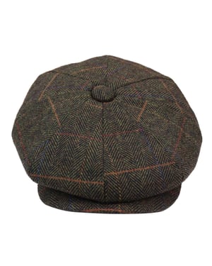 Peaky Blinders fiskbensmönstrad platt hatt för herrar