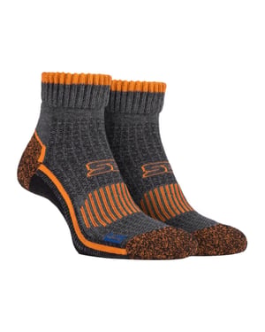 Storm Bloc Mens Cotton Rich High Ankle Length Hiking Trekking Socks