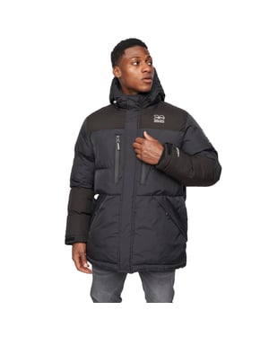 Crosshatch Mens Squadage Panelled Jacket (Svart)