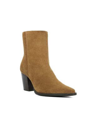 Dune Ladies Paxten - Leather Western Ankle Boots