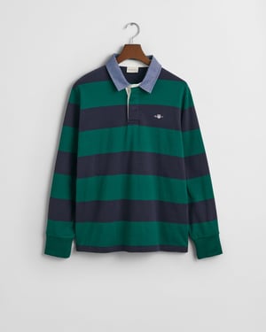 GANT Mens Regular Fit Chambray Stripe Heavy Rugger