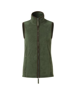 Premier Dames/dames Artisan Fleece Gilet (Mosgroen/bruin)