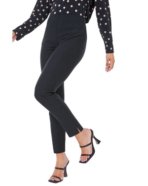 Petite Full Length Elastic Waist Trousers