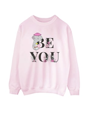Disney Dames/Dames Dumbo Be You Sweatshirt (Baby Roze)