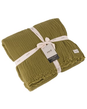 Yard Lark Crinkle Cotton Fringed Throw