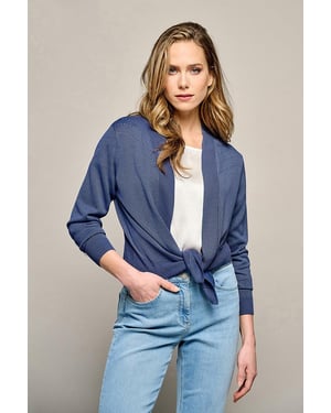 Delhi Lurex Vest Grijs Blauw
