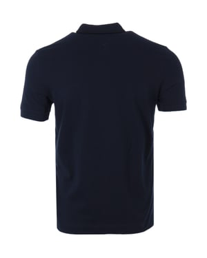 Lacoste Paris Stretch Cotton Pique Polo Shirt - Navy Blue
