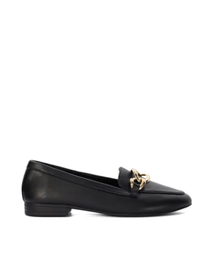 Dune Ladies Gloria - Leather Chain Link Loafers