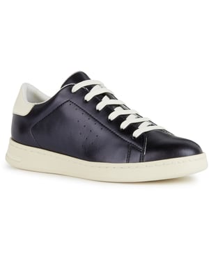Geox D Jaysen B Leather Dam Dark Jeans/Optic White Träningsskor