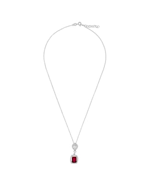 Orphelia 'Enora' Women's 925 Sterling Silver Chain with Pendant - Silver ZH-7426/RU