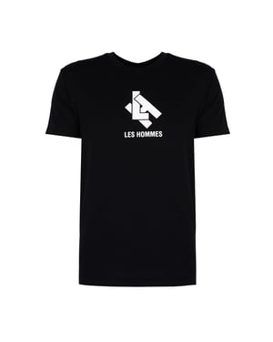 Les Hommes T-shirt New Logo Herr Svart