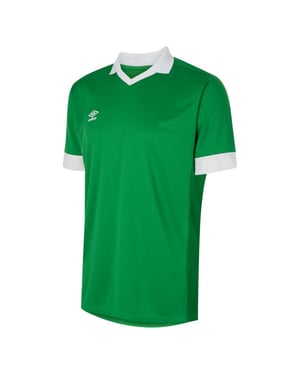 Umbro Tempest-kindertrui met korte mouwen (Smaragd/Wit)