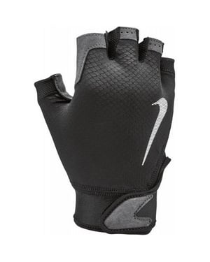 Nike Heren Ultimate Zwaargewicht Fitness Vingerloze Handschoenen (Zwart/Wit/Grijs)