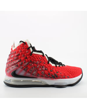 Nike Lebron XVII Rood Textiel Heren Trainers BQ3177 601
