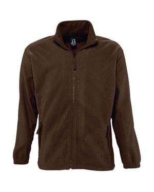 SOLS Volwassen uniseks fleecejack North (Donkere chocolade)