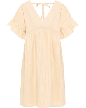 Dreimaster Jurk Dames Beige crème