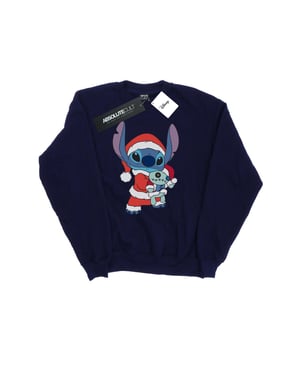 Disney Dames/Dames Lilo And Stitch Kerst Sweatshirt (Marineblauw)