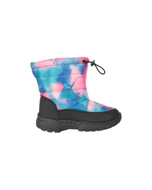 Mountain Warehouse Toddler Caribou Adaptive Tie Dye Snow Boots (Lichtroze)