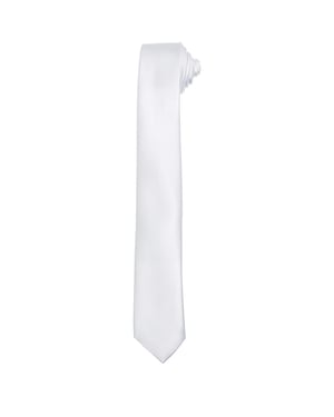 Premier Unisex Adult Slim Tie (White)