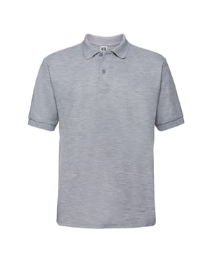 Russell Mens Polycotton Pique Polo Shirt (Light Oxford)