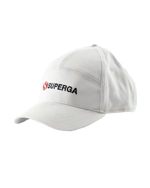 Superga Baseballcap met kinderlogo (Wit)