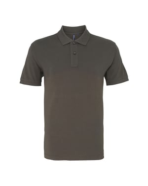 Asquith & Fox Mens Organic Classic Fit Polo Shirt (Slate)