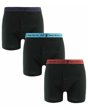 Beverly Hills Polo Club Mens 3-Pack Boxer Shorts
