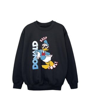 Disney Jongens Donald Duck Cool Sweatshirt (Zwart)