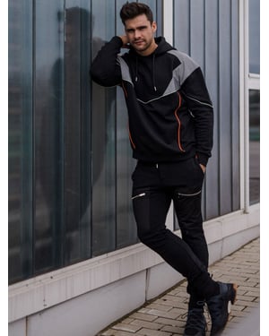 Les Hommes Sweatshirt Oversize Herr Svart