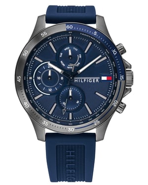 Tommy Hilfiger Bank Heren Blauwe Horloge 1791721