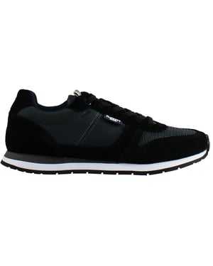 Hackett Eyelet Mens Black Trainers
