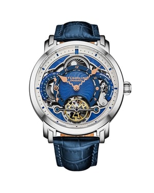 Celestial Timekeeper 1017 Dual Time Automatic Skeleton Watch