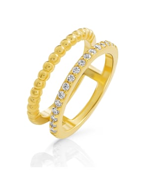 Orphelia 'Chic' Dames 925 Sterling Zilveren Ring - Goud ZR-7537/G