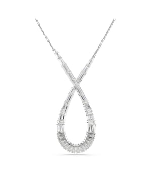 Swarovski 'Hyperbola' Dames Basis Metalen Ketting - Zilver 5679438