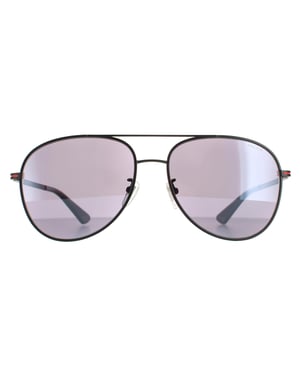 Police Aviator Mannen Matte Black Smoke Mirror Silver SPL777C Chief 1
